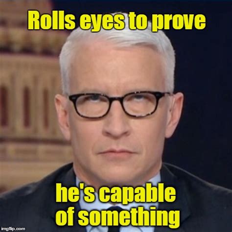 anderson cooper eye roll meme